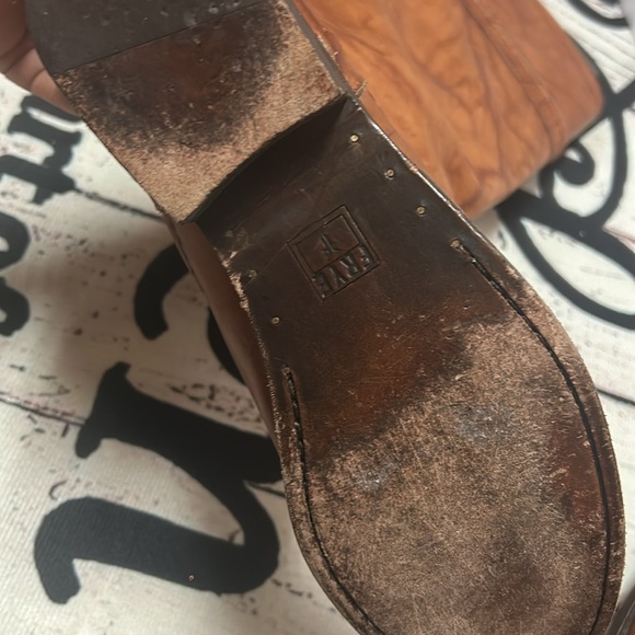 FRYE MELISSA B 76442 TRAPUNTO SADLE BROWN LEATHER KNEE HIGH RIDING BOOTS 9.5 - Picture 10 of 10